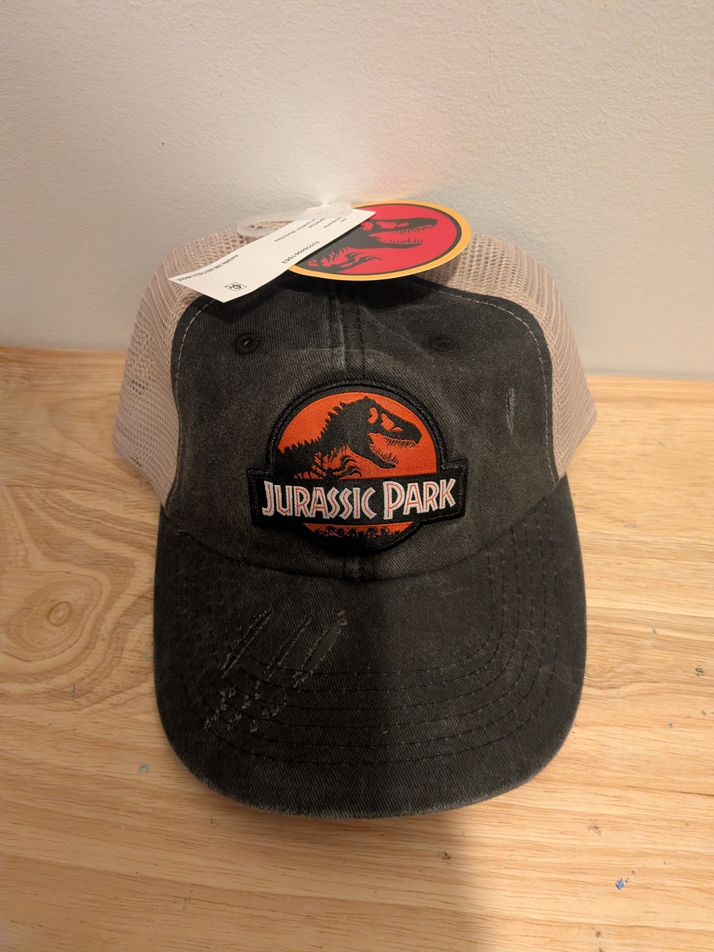 Mens Black and Tan Mesh Trucker Hat